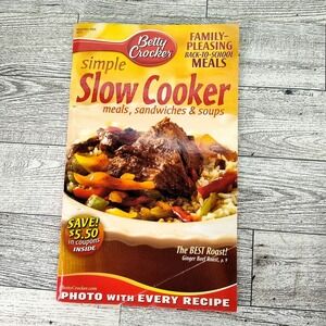 Simple Slow Cooker Cookbook 2004 Booklet Betty Crocker September Edition‎ y2k